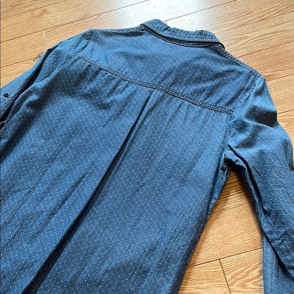Max Studio Blue Denim Shirt Dress - Picture 8 of 8